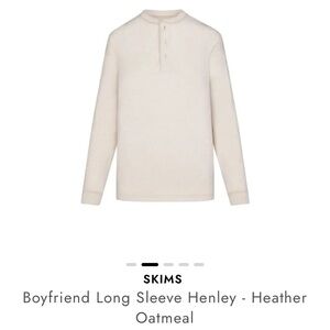 Skims boyfriend long sleeve Henley